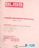 Bliss-Bliss C-22 thru C-60, Press Service Electricals and Parts Manual 1973-264A Monitor-C-22-C-22 thru C-60-C-60-04